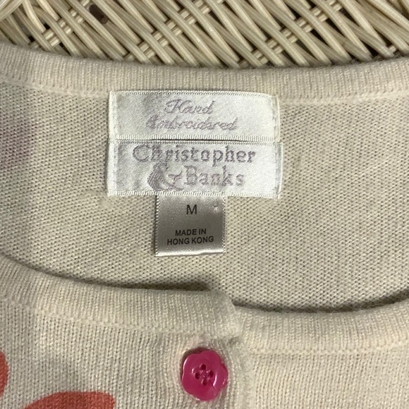 Christopher banks hand embroidered cardigan. - Picture 4 of 5